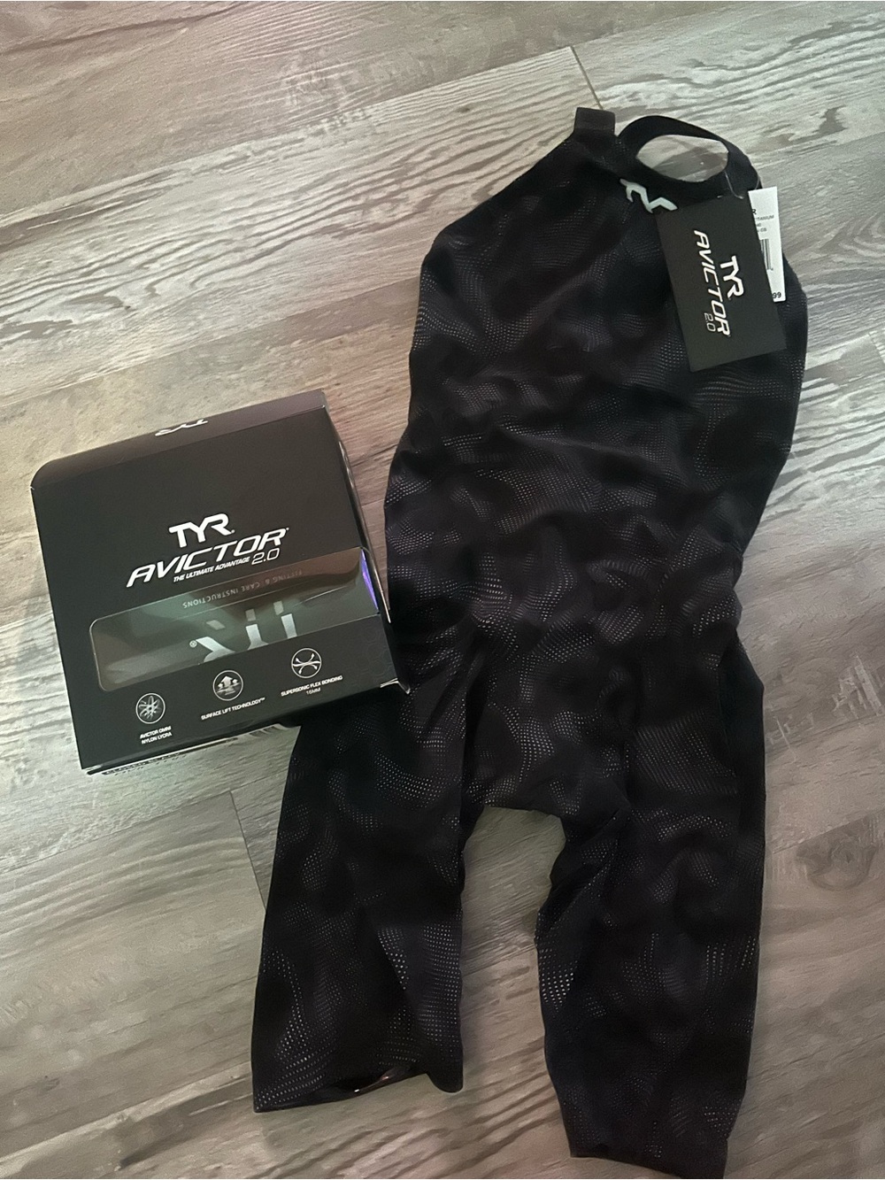 TYR Black Avictor 2.0 Competitive Racing Suit